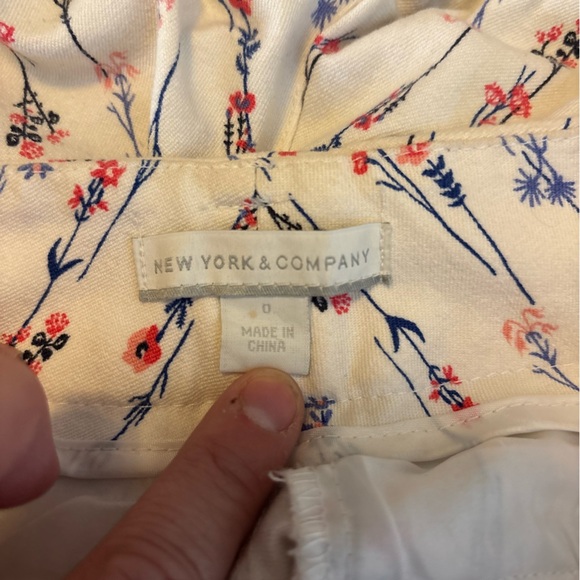 New York & Company Floral Slacks - Picture 4 of 7